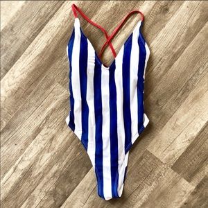 YMI Swimwear Red White Blue One Piece 4th Of July